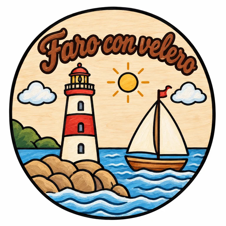 Faro con velero