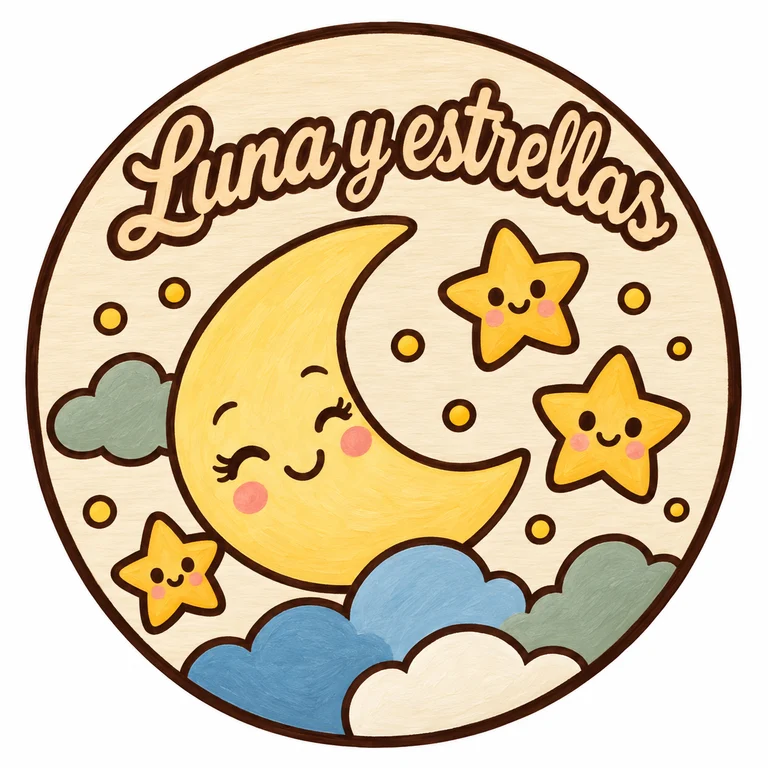 Luna y estrellas
